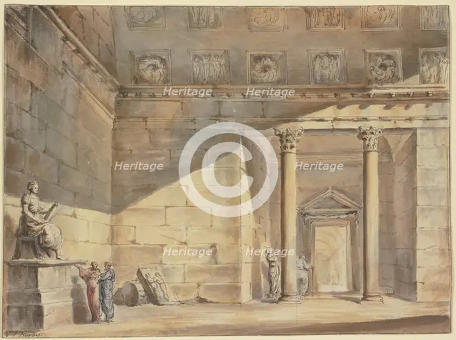Roman interior, c1756-1760. Creator: Georges François Blondel.