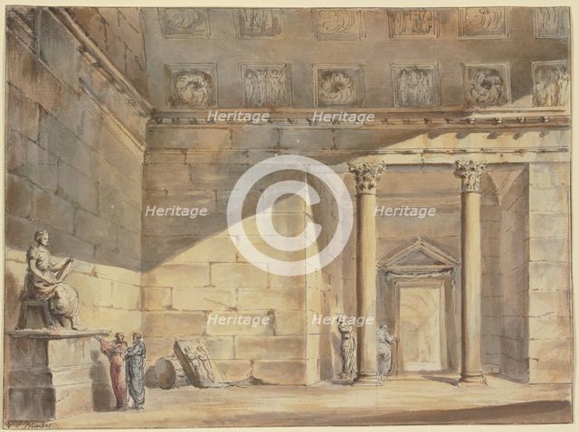Roman interior, c1756-1760. Creator: Georges François Blondel.