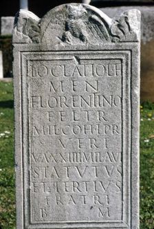 Roman Inscription on Tombstone, c2nd-5th century