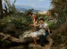 Roman idyll. Fishing, c1879. Creator: Siemiradzki, Henryk (1843-1902)
