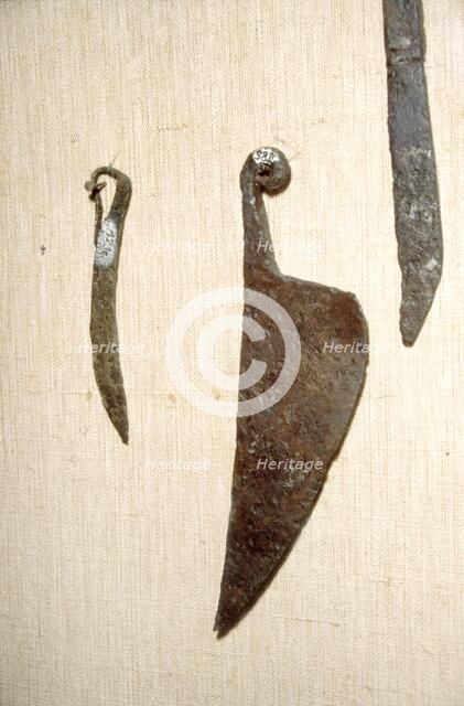 Roman Iron Knives, Alesia, France, c1st century. Artist: Unknown.