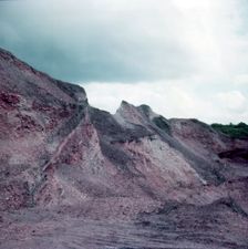 Roman iron ore workings, Forest of Dean, c1955. Creator: Arthur Charles Kirby Ware