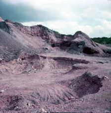 Roman iron ore workings, Forest of Dean, c1955. Creator: Arthur Charles Kirby Ware