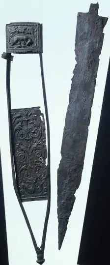 Roman officer's sword, first half of the 1st century AD. Creator: Unknown