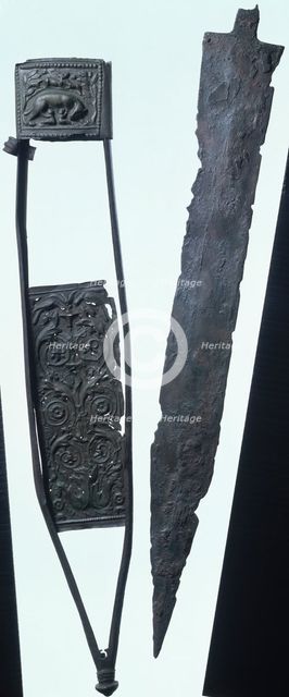 Roman officer's sword, first half of the 1st century AD. Creator: Unknown.