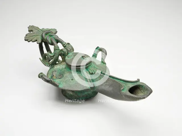 Roman Oil Lamp Found in Sri Lanka, c. 1st/2nd century. Creator: Unknown.