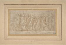 Roman or Greek Warriors Celebrating after a Victory., 1503-40. Creator: Parmigianino