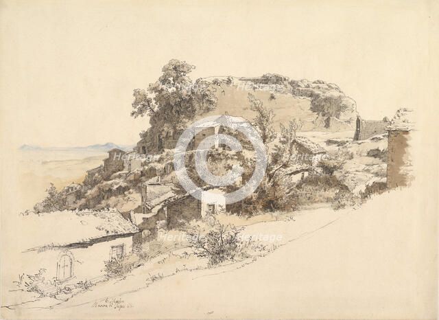 Roman Landscape near Rocca di Papa, 1866. Creator: Ernst Furchtegott Mohn.