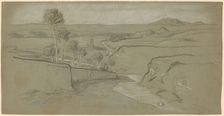 Roman Landscape, c. 1900. Creator: Elihu Vedder