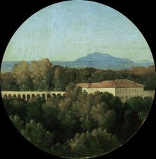 Roman landscape with acuaduct of the Villa Borghese, 1807. Creator: Ingres, Jean Auguste Dominique (1780-1867)