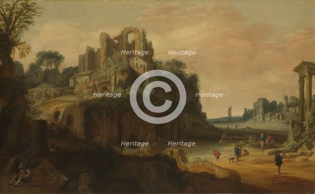 Roman Landscape with Ruins, c.1629-1630. Creator: Pieter Anthonisz van Groenewegen.