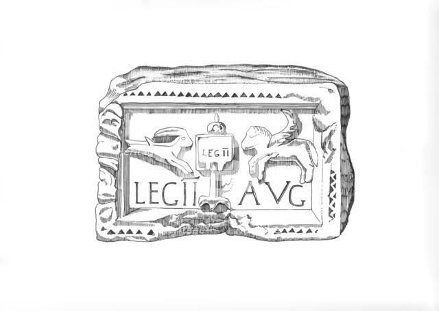 Roman legionary emblem, c1985-c1989. Artist: Frank Gardiner.