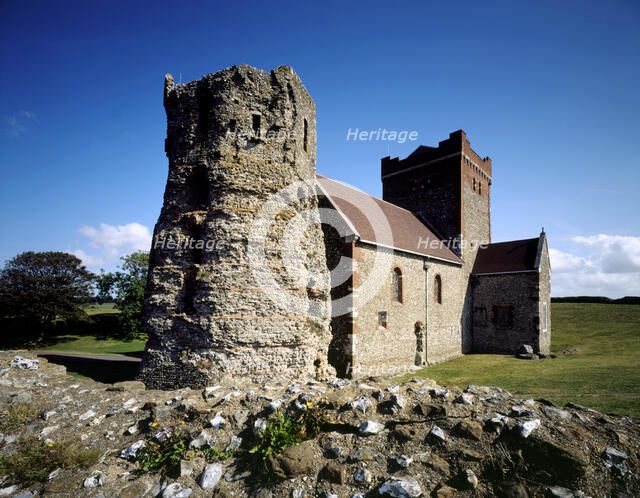 Roman lighthouse, Dover, Kent, 1996. Artist: J Richards