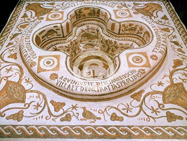 Roman mosaic, 6th century AD. Artist: Unknown