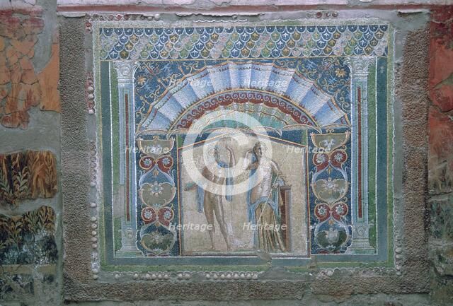 Roman mosaic of Neptune and Amphitrite, 1st century. Artist: Unknown