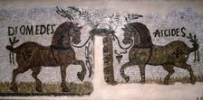 Roman Mosaic of Horses, Diomeder and Aicides, 2nd-3rd century