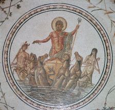 Roman mosaic of the triumph of Neptune, 2nd century
