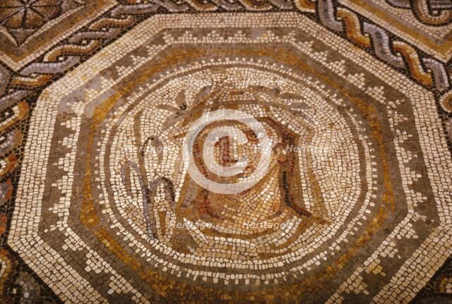 Roman Mosaic of the Season Autumn at Museum of Pagan Art, Arles, France, c1st-2nd century. Artist: Unknown.