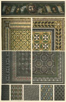 Roman mosaic floors, (1898). Creator: Unknown