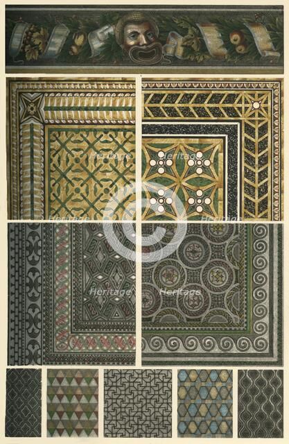 Roman mosaic floors, (1898).  Creator: Unknown.
