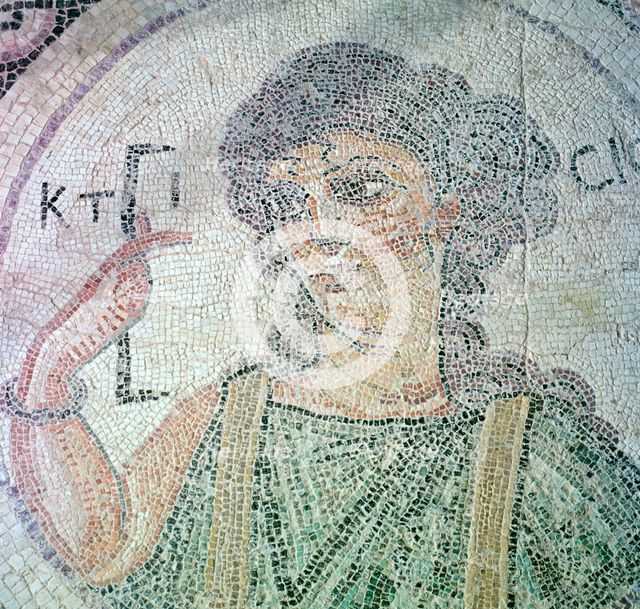 Roman mosaic from Curium of Creation. Artist: Unknown