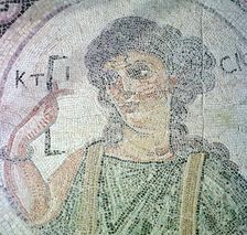 Roman mosaic from Curium of Creation