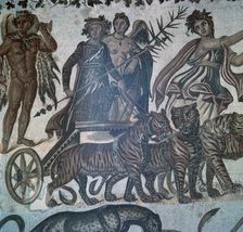 Roman mosaic showing the Triumph of Bacchus 3rd century