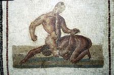 Roman Mosaic Wrestlers, c2nd-3rd century