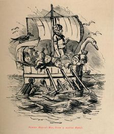 Roman Man-of-War, from a scarce Medal 1852. Artist: John Leech