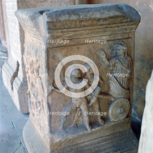 Roman marble carving. Artist: Unknown