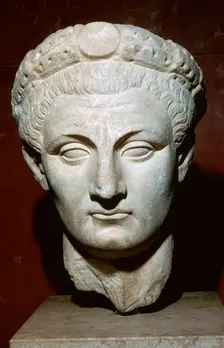 Roman marble head of Seneca, 1st century BC