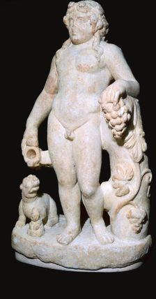 Roman marble statue of Bacchus