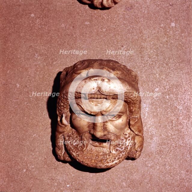 Roman Mask of Marble. Artist: Unknown.