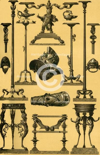 Roman metalwork, (1898).  Creator: Unknown.