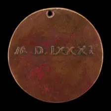 Roman Numeral Date 1581 [reverse], possibly 1581. Creator: Unknown