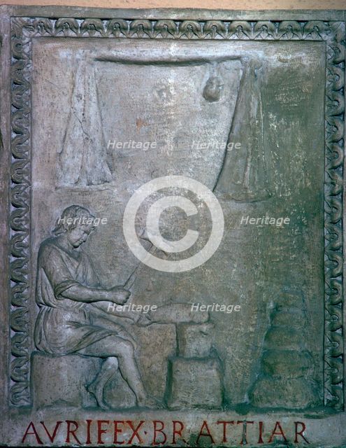 Roman smith at work, 2nd century. Artist: Unknown