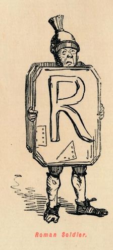 Roman Soldier 1852. Artist: John Leech