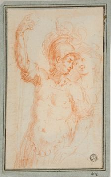 Roman Soldier and Woman, n.d. Creator: Ercole Procaccini