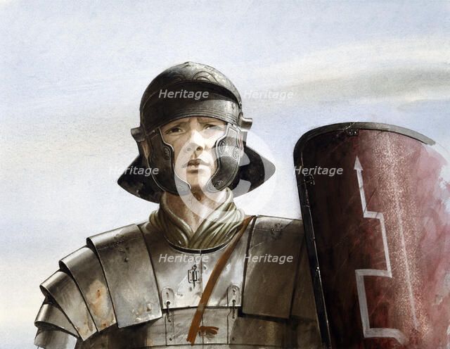 Roman soldier, c1st century, (c1990-2010). Artist: Paul Birkbeck.