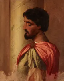 Roman Soldier. Copy of a fragment of the painting The Massacre of the Innocents by Veronese, 1864. Creator: Artur Grottger