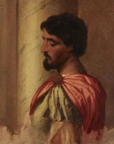 Roman Soldier. Copy of a fragment of the painting The Massacre of the Innocents by Veronese, 1864. Creator: Artur Grottger