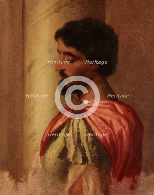 Roman Soldier. Copy of a fragment of the painting 'The Massacre of the Innocents' by Veronese, 1864. Creator: Artur Grottger.