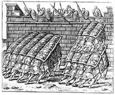 Roman soldiers attacking a fortress, 1605