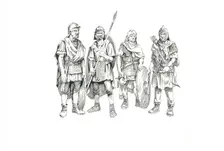 Roman soldiers, c1985-c2000. Artist: Philip Corke