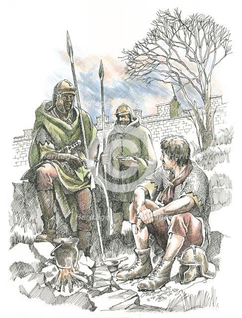 Roman soldiers, c2nd century, (c1990-2010) Artist: Frank Gardiner.