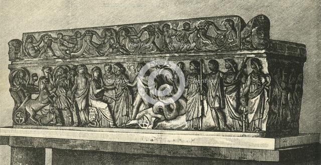 'Roman Sarcophagus', 1890.   Creator: Unknown.