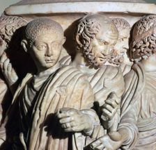 Roman sarcophagus, possibly of the Roman Emperor Gordian II, 3rd century BC