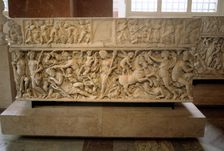 Roman sarcophagus with the legend of Selene and Endymion, 230-235 AD