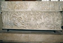 Roman sarcophagus with the legend of Selene and Endymion, 230-235 AD