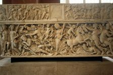 Roman sarcophagus with the legend of Selene and Endymion, 230-235 AD